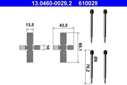 Set accesorii placute frana ATE 13.0460-0029.2