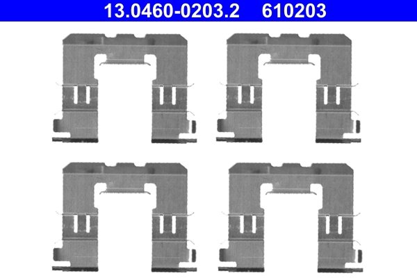 Set accesorii placute frana ATE 13.0460-0203.2
