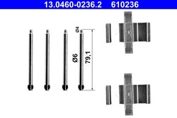 Set accesorii placute frana ATE 13.0460-0236.2
