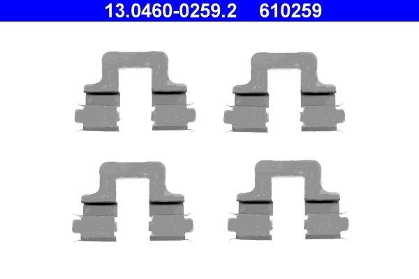 Set accesorii placute frana ATE 13.0460-0259.2