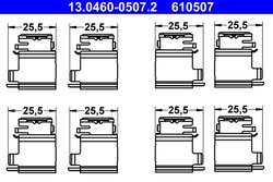 Set accesorii placute frana ATE 13.0460-0507.2