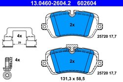 Set placute frana ATE 13.0460-2604.2