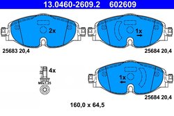 Set placute frana ATE 13.0460-2609.2