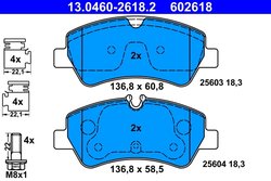 Set placute frana ATE 13.0460-2618.2