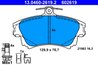 Set placute frana ATE 13.0460-2619.2