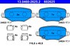 SET PLACUTE FRANA ATE 13.0460-2625.2 - Compatibil cu CHRYSLER, FIAT