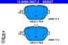 Set placute frana ATE 13.0460-2627.2