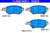 SET PLACUTE FRANA ATE 13.0460-2628.2 - Compatibil cu MAZDA