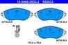 Set placute frana ATE 13.0460-2633.2