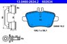 SET PLACUTE FRANA ATE 13.0460-2634.2 - Compatibil cu MERCEDES-BENZ