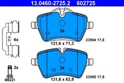 SET PLACUTE FRANA ATE 13.0460-2725.2 - Compatibil cu MINI