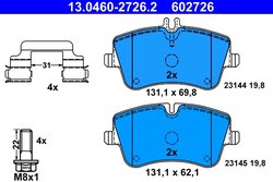 Set placute frana ATE 13.0460-2726.2