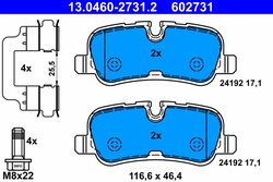 Set placute frana ATE 13.0460-2731.2