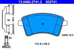Set placute frana ATE 13.0460-2741.2