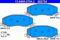 Set placute frana ATE 13.0460-2754.2