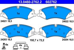 Set placute frana ATE 13.0460-2762.2