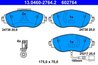 Set placute frana ATE 13.0460-2764.2