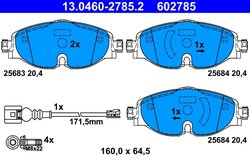Set placute frana ATE 13.0460-2785.2