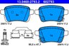 Set placute frana ATE 13.0460-2793.2