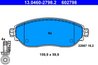 Set placute frana ATE 13.0460-2798.2