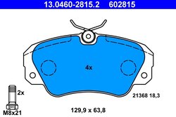 SET PLACUTE FRANA ATE 13.0460-2815.2 - Compatibil cu OPEL, VAUXHALL