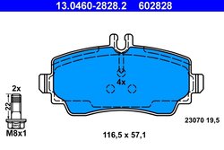 Set placute frana ATE 13.0460-2828.2