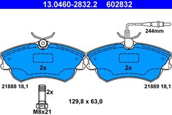 SET PLACUTE FRANA ATE 13.0460-2832.2 - Compatibil cu RENAULT