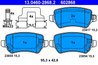 SET PLACUTE FRANA ATE 13.0460-2868.2 - Compatibil cu CHEVROLET, KIA, OPEL, VAUXHALL