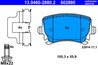 SET PLACUTE FRANA ATE 13.0460-2880.2 - Compatibil cu AUDI, SEAT, SKODA, VW