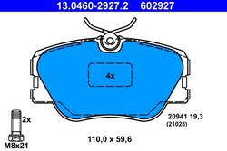Set placute frana ATE 13.0460-2927.2