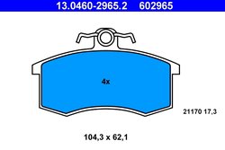 Set placute frana ATE 13.0460-2965.2