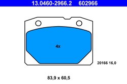 Set placute frana ATE 13.0460-2966.2