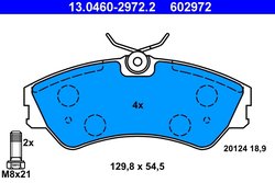 Set placute frana ATE 13.0460-2972.2