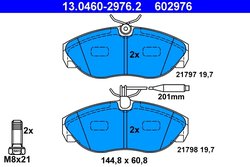 Set placute frana ATE 13.0460-2976.2