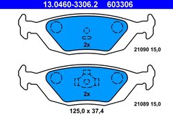 Set placute frana ATE 13.0460-3306.2