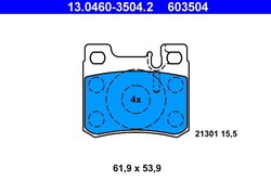 Set placute frana ATE 13.0460-3504.2