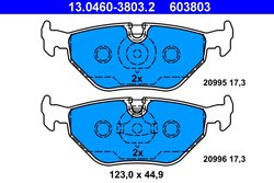 Set placute frana ATE 13.0460-3803.2