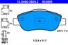 Set placute frana ATE 13.0460-3809.2