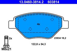 SET PLACUTE FRANA ATE 13.0460-3814.2 - Compatibil cu RENAULT