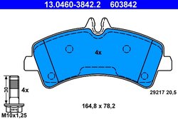 Set placute frana ATE 13.0460-3842.2