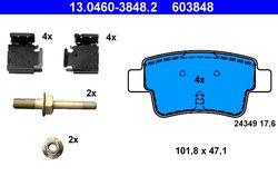 Set placute frana ATE 13.0460-3848.2