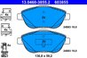 SET PLACUTE FRANA ATE 13.0460-3855.2 - Compatibil cu CITROEN, DS, OPEL, PEUGEOT, VAUXHALL