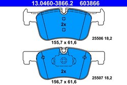 Set placute frana ATE 13.0460-3866.2
