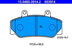Set placute frana ATE 13.0460-3914.2