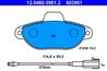 Set placute frana ATE 13.0460-3951.2