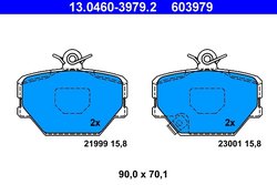 Set placute frana ATE 13.0460-3979.2