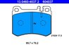SET PLACUTE FRANA ATE 13.0460-4037.2 - Compatibil cu MERCEDES-BENZ