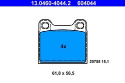 Set placute frana ATE 13.0460-4044.2