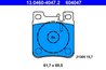 SET PLACUTE FRANA ATE 13.0460-4047.2 - Compatibil cu CHRYSLER, MERCEDES-BENZ