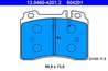Set placute frana ATE 13.0460-4201.2